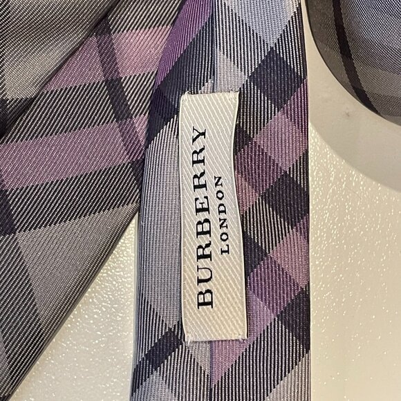 Burberry Manston Check Silk Tie - Picture 5 of 6
